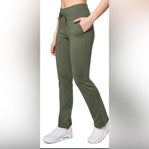 Monetta Performance + Luxury Leggings Medium Olive Green‎